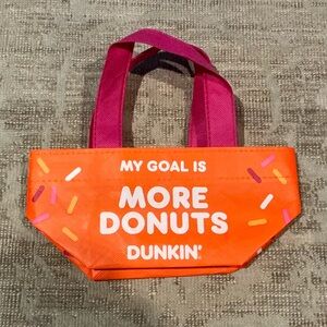 Dunkin’ Donuts Limited Edition Mini Tote Bag - “My Goal Is More Donuts”